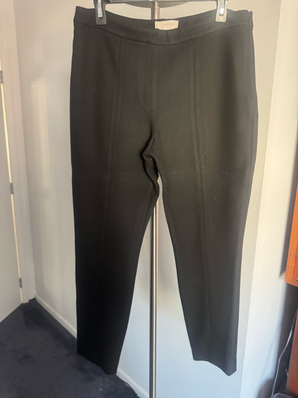 Hobbs Black Tailored Ponte Pants